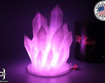 Crystal Lamp - RGB LED Light, Batteries & Remote Included! (3D Printed)