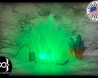 Wall-Powered Crystal Lamp - Includes Power Supply & Remote! (3D Printed)