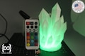 Wall-Powered Crystal Lamp - Includes Power Supply & Remote! (3D Printed)