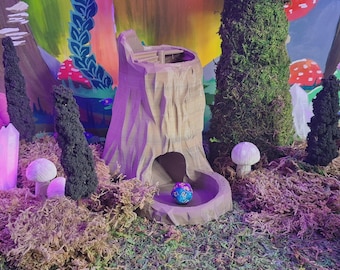 Tree Stump Dice Tower