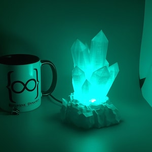 Wired Rocky Crystal Lamp - Includes Power Supply & Remote! (3D Printed)