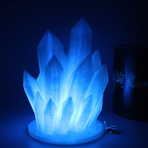 Crystal Lamp RGB LED Light, Batteries & Remote Included 3D Printed image 8