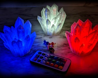 Mini Crystal Lamp - RGB - Wireless (3D Printed)