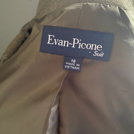 Evan Picone Suit WOMEN vintage 1990s military bla… - image 6
