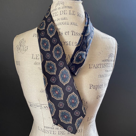 Vintage CHRISTIAN DIOR Monsieur luxury silk tie