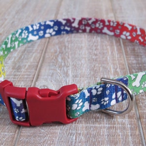 Dog Collar 5/8 small, Quick Release Buckle, Custom
