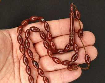 Turkish Henna Kokka Prayer Beads Kuka Tasbih Tesbih eid islam Coquilla Nut 071