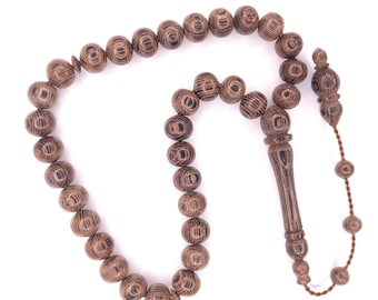 Turkish Wenge Worry Beads Tasbih Venge Agac Tesbih Tasbeeh Gift 799