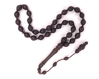 Turkish Oak Wood Prayer Beads Tasbih Kesme Agac Tesbih Tasbeeh Worry Bead 013