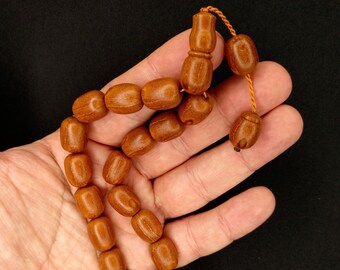 17 Juniper Seed Worry Beads, ANDIZ Efe Tesbih, Prayer Tasbih Maskot Turkish Komboloi, Rosary Misbaha (Thread COLOUR may DIFFER) 357