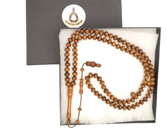 Turkish Cornelian Cherry wood Prayer Beads Dua Tasbih Kizilcik Agac Tesbih Dhikr Zikr Kizilcik Kirazi 348