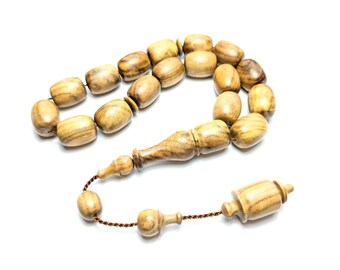 Turpentine Tree Wood Prayer Beads, Terebinth Worry Beads Menengic Agac Efe Tesbih Maskot Tasbih Rosary Tasbeeh Komboloi Misbaha Subha 259