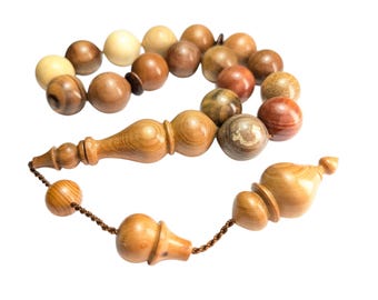 Anatolia Collection Trees Prayer Beads Turkish Wood Tasbih Efe Tesbih Maskot 021