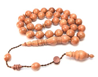 Turkish Carob Tree Prayer Beads Tasbih Keciboynuz Agac Tesbih Worry Beads 121