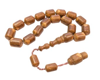 Juniper Seed Worry Beads, ANDIZ Efe Tesbih, Tasbih Conical Shape 987