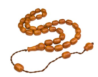 33 Juniper Seed Worry Beads, ANDIZ Tesbih, Tasbih Prayer Beads, Syrian Juniper Misbaha, Subha, Turkish Komboloi, Rosary 811
