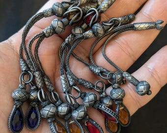 Double Trabzon kazaz hand-knitted tassel 1000 Silver Islamic Prayer Beads Misbaha Tasbeeh Tesbih Kazaziye Gümüş Püskül