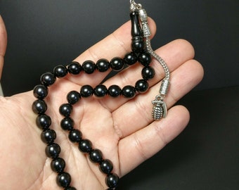 Jet Worry Beads Oltu Tesbih Gurcu Tasbih Prayer Eid Tasbeeh Misbaha Komboloi 712