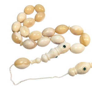 17 Bead Camel bone Prayer Beads, Tasbih, Deve Kemik Efe Tesbih, Misbaha, Maskot 957