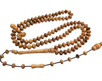 99 Dua Olive Prayer Beads with 10 repetition beads, Wooden Zeytin Zikir Tesbih Tasbeeh Tasbih Eid Dhikr 555