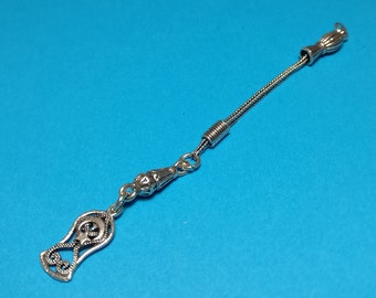 Turkish 925 Sterling Silver Tassel Pendant Whip metal tassel Islamic Muslim Prayer Beads Tesbih Puskul Tamiri Yapim Tasbeeh Turk