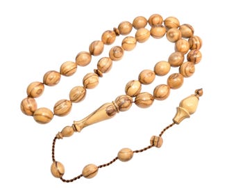 Century-Old Olive Tree Wood Prayer Beads Tasbih Zeytin Tesbih Zayton Misbaha 456