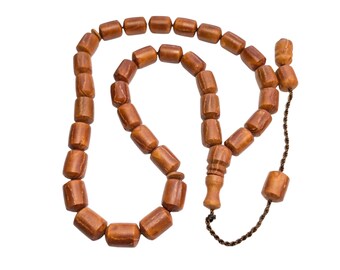 33 Juniper Seed Worry Beads, ANDIZ Tesbih, Tasbih Prayer Beads, Turkish Komboloi, Muslim Rosary Misbaha Subha 678