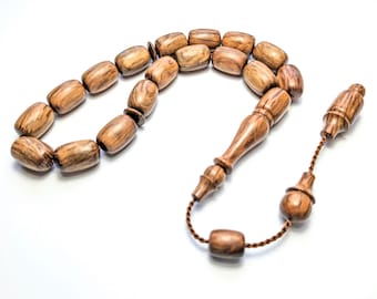 Holly Oak Wood Prayer Beads, Oak Worry Beads Mese Agac Efe Tesbih Maskot Tasbih Rosary Tasbeeh Komboloi Misbaha Subha 692