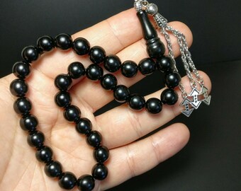 Jet Worry Beads Oltu Tesbih Gurcu Jetstone Tasbih Prayer Tasbeeh Cukur Subha 528