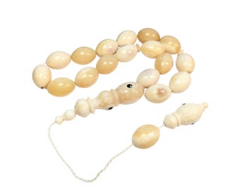 17 Bead Camel bone Prayer Beads, Tasbih, Deve Kemik Efe Tesbih, Misbaha, Maskot 039