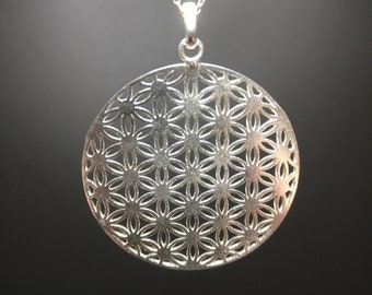 Oriental Geometric Life Cycle Necklace + Pendant, 925 Sterling Silver, Gift for her, Ramadan Eid Christmas Gift 044