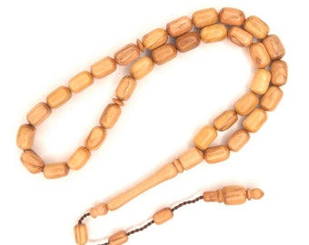 Turkish Olive Wood Prayer Beads Tasbih Zeytin Agac Tesbih Worry Misbaha Eid 912