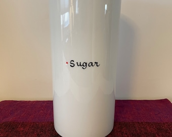 Rare Kenji Fujita for Freeman Lederman / Lagardo Tackett porcelain sugar canister / jar / no lid / 1950s