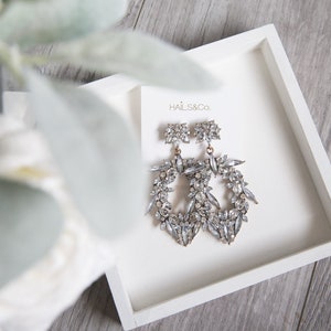 Statement Crystal Drop Earrings