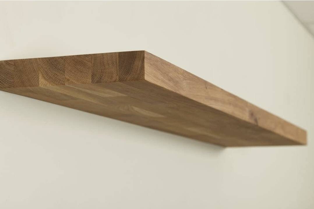 Solid Oak Shelf 22mm Thinkeness Custom Length & Depth Etsy UK