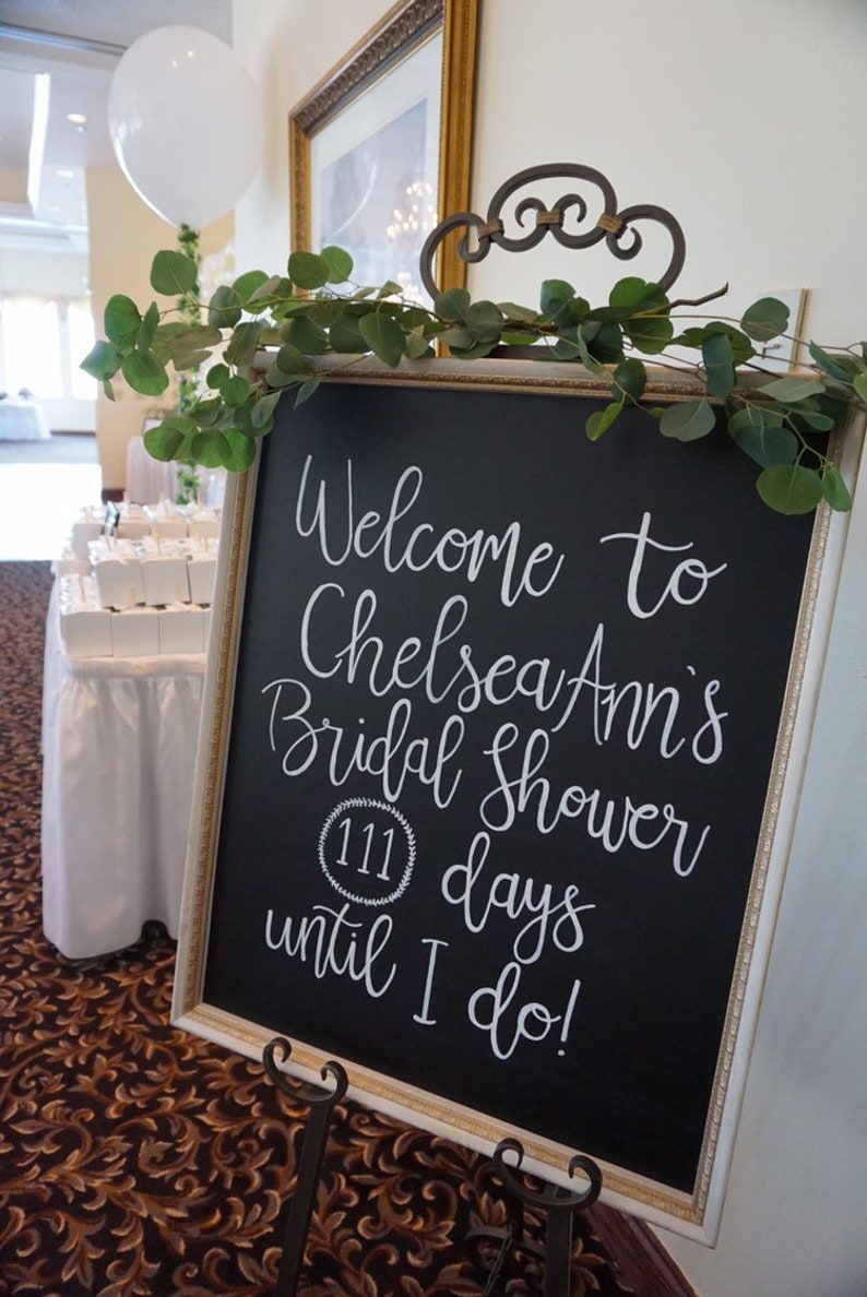 Bridal Shower Welcome Sign