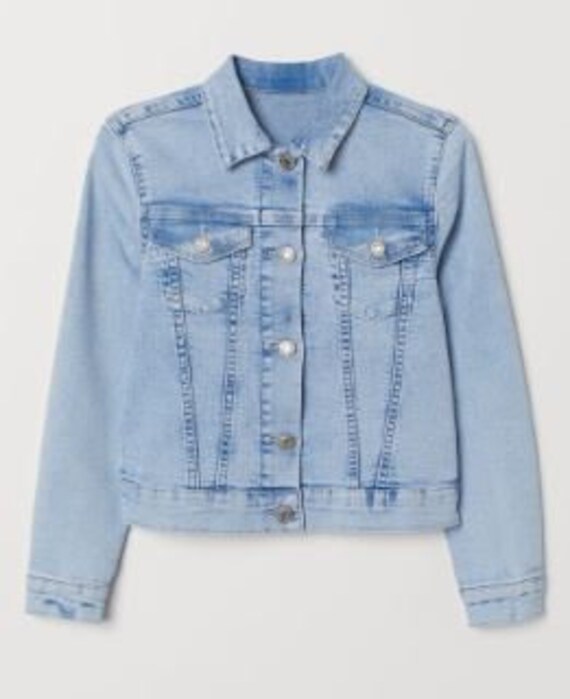 h and m girls denim jacket