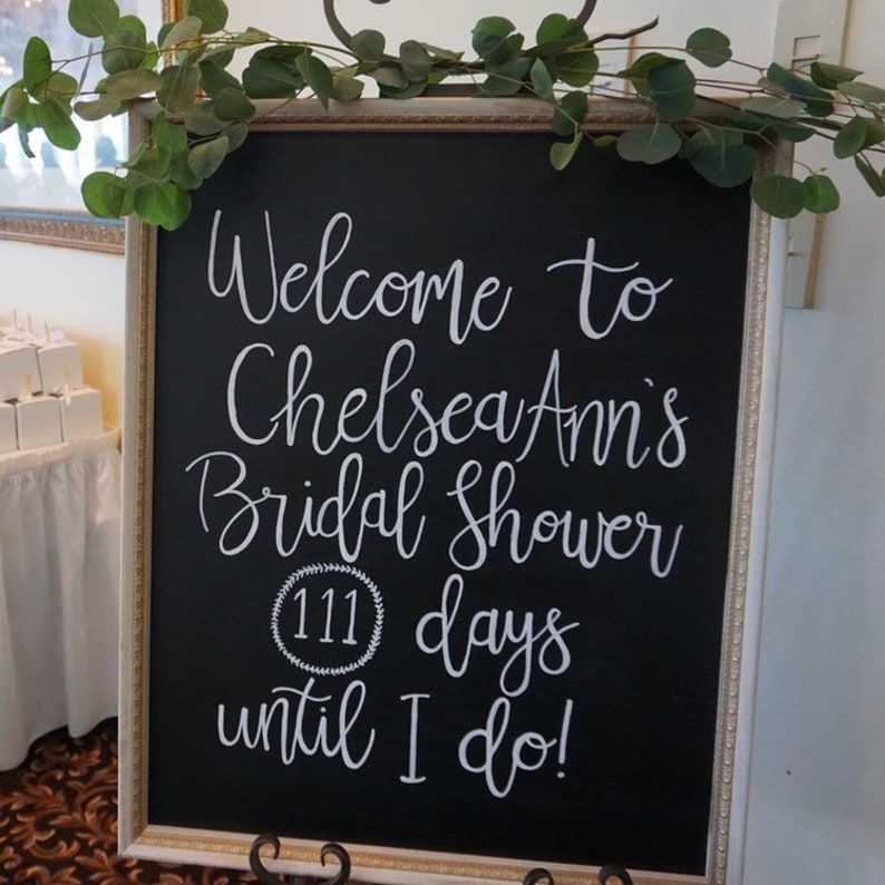 Bridal Shower Welcome Sign