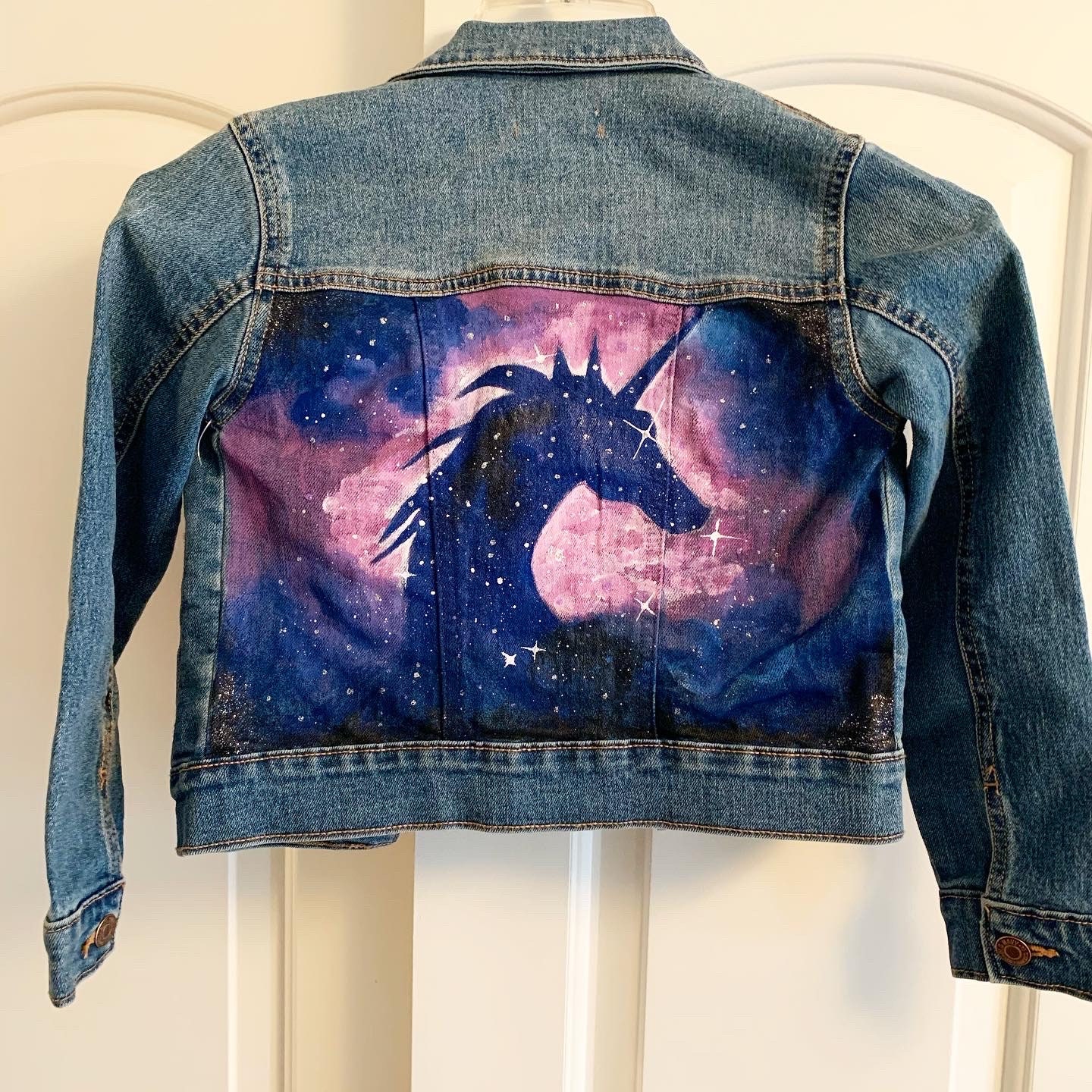 Unicorn Denim Jacket Etsy
