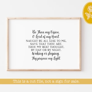 SVG FILES, Be Thou My Vision, Hymn svg, Christian Song svg, Christian SVG, Instant Download
