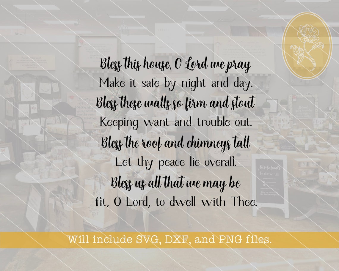 SVG FILES, the House Blessing, Scripture Svg, Bible Verse Svg, Family