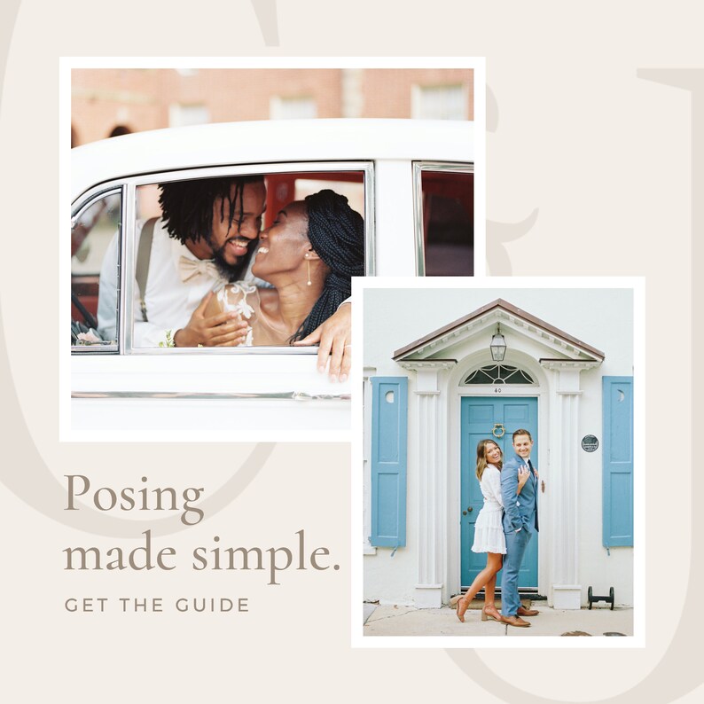 Couple's Posing Guide for Photography Etsy