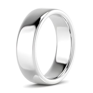 PLATINUM 5mm FLAT Wedding Ring Band, band 950 purity, 5mm Plain Platinum wedding ring for Men & Women, Full UK Hallmarks, Handmade to order