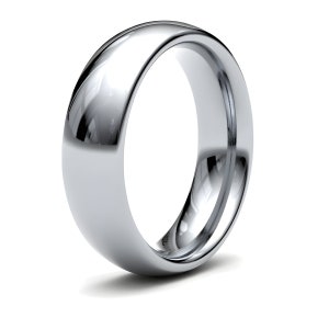 Platinum 5mm EXTRA Heavy Mens Court Wedding Ring, Band 950 Purity, 5mm Men's Band, Platinum Wedding Ring, Full UK Hallmark, Made To Order