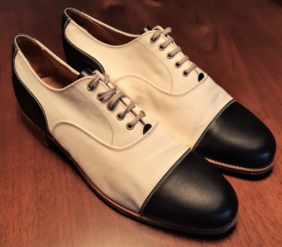 linen oxford shoes