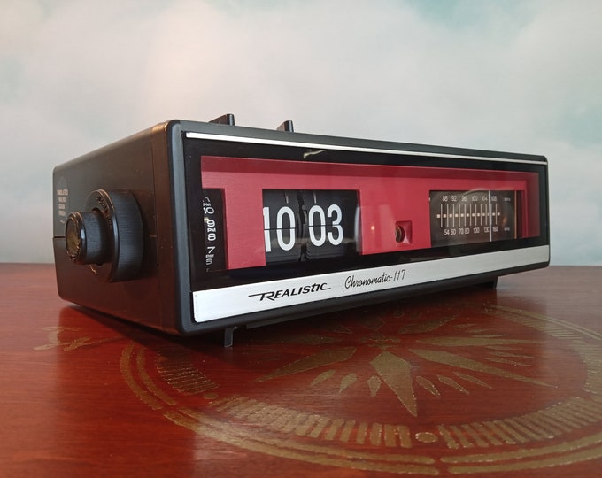 Vintage Realistic Clock Radio 117 Flip Clock Radio Etsy
