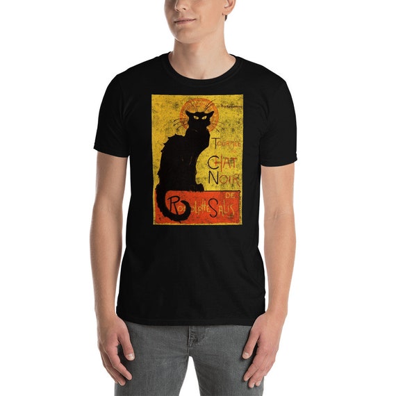 Tournee Du Chat Noir Black Cat Halloween T Shirt For Women Unisex