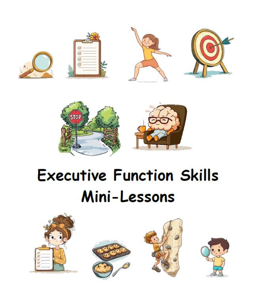 Executive Functioning Skills 10 Mini-lessons Activities Curriculum ...