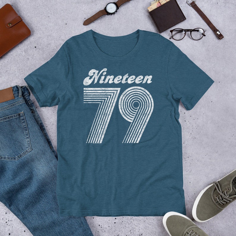 Age Made In 79 Mens T-Shirt Birthday Present Birth Year 1979-40 40th