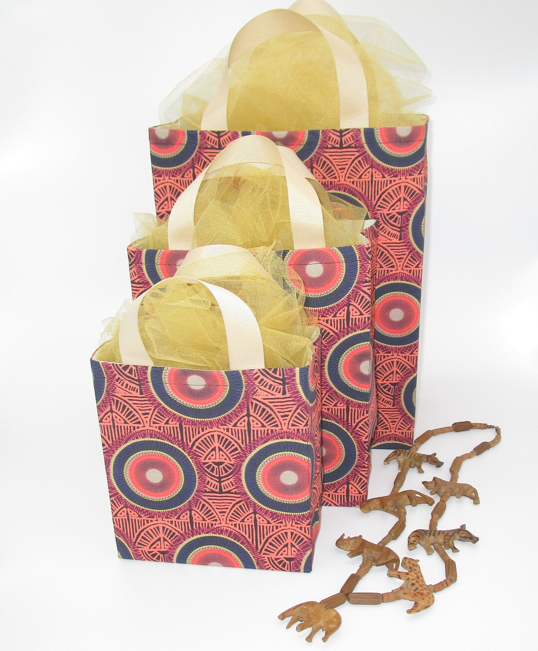 100 Reusable Ecofriendly Fabric Gift Bags African Print Etsy